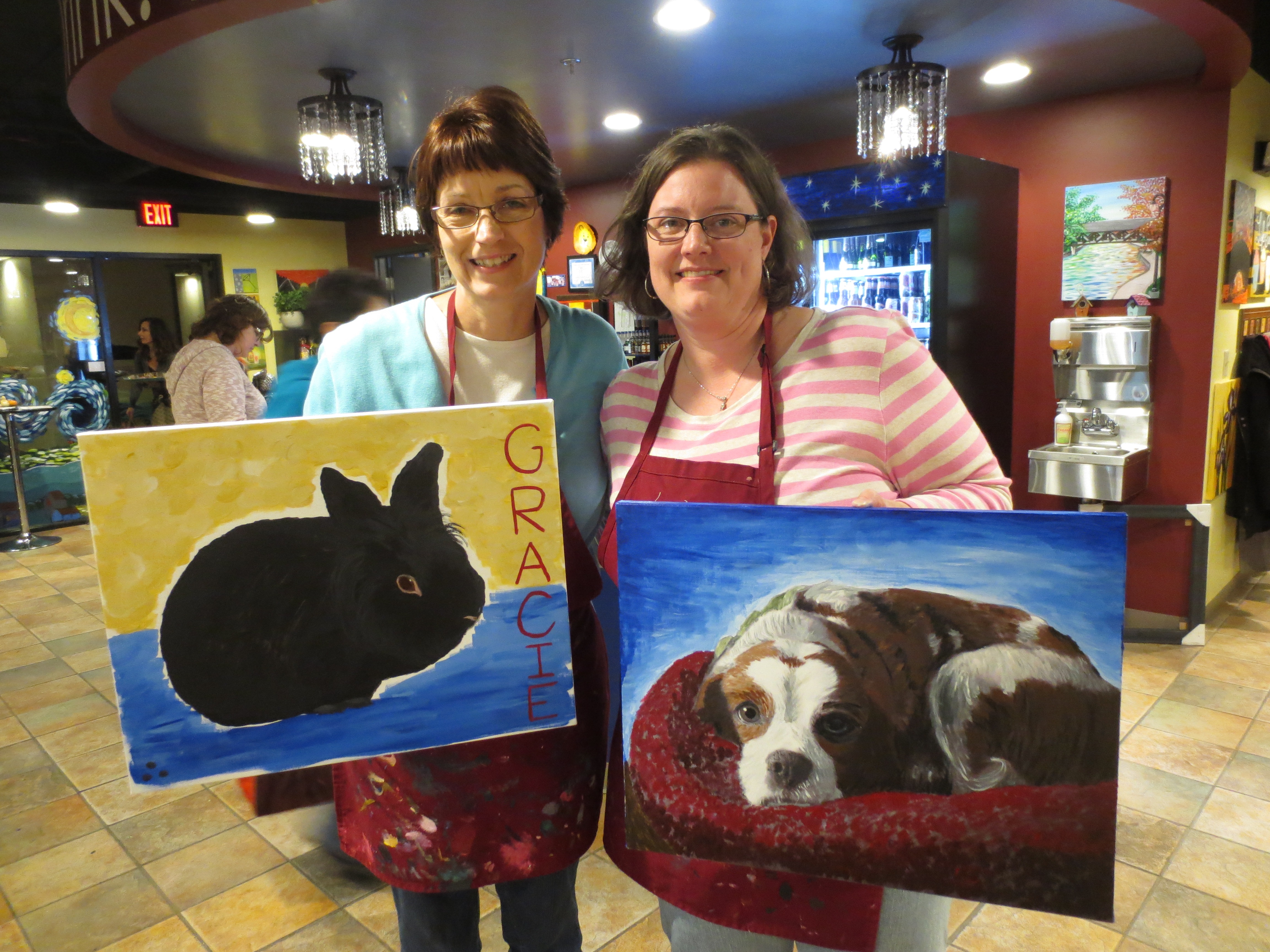 Painted Gracie & Whitney